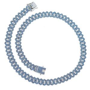 Invicta Elements Men's Drip Chain Necklace, Ice Blue Mink (80908)